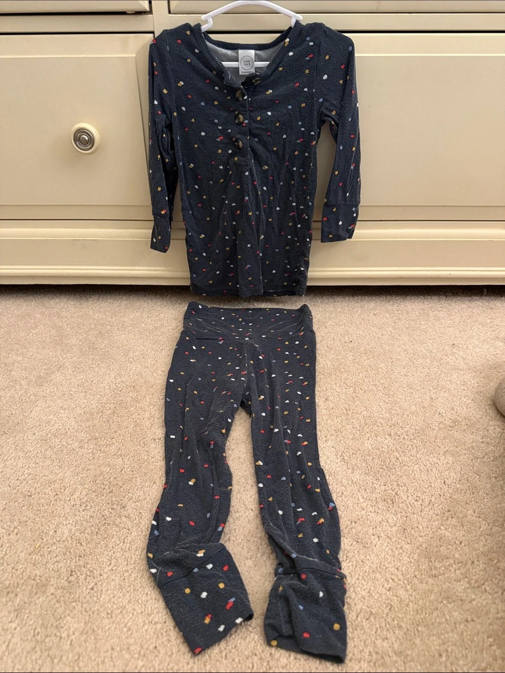 Lou Lou & Company • bamboo 🌴 12-24 months • navy sprinkles